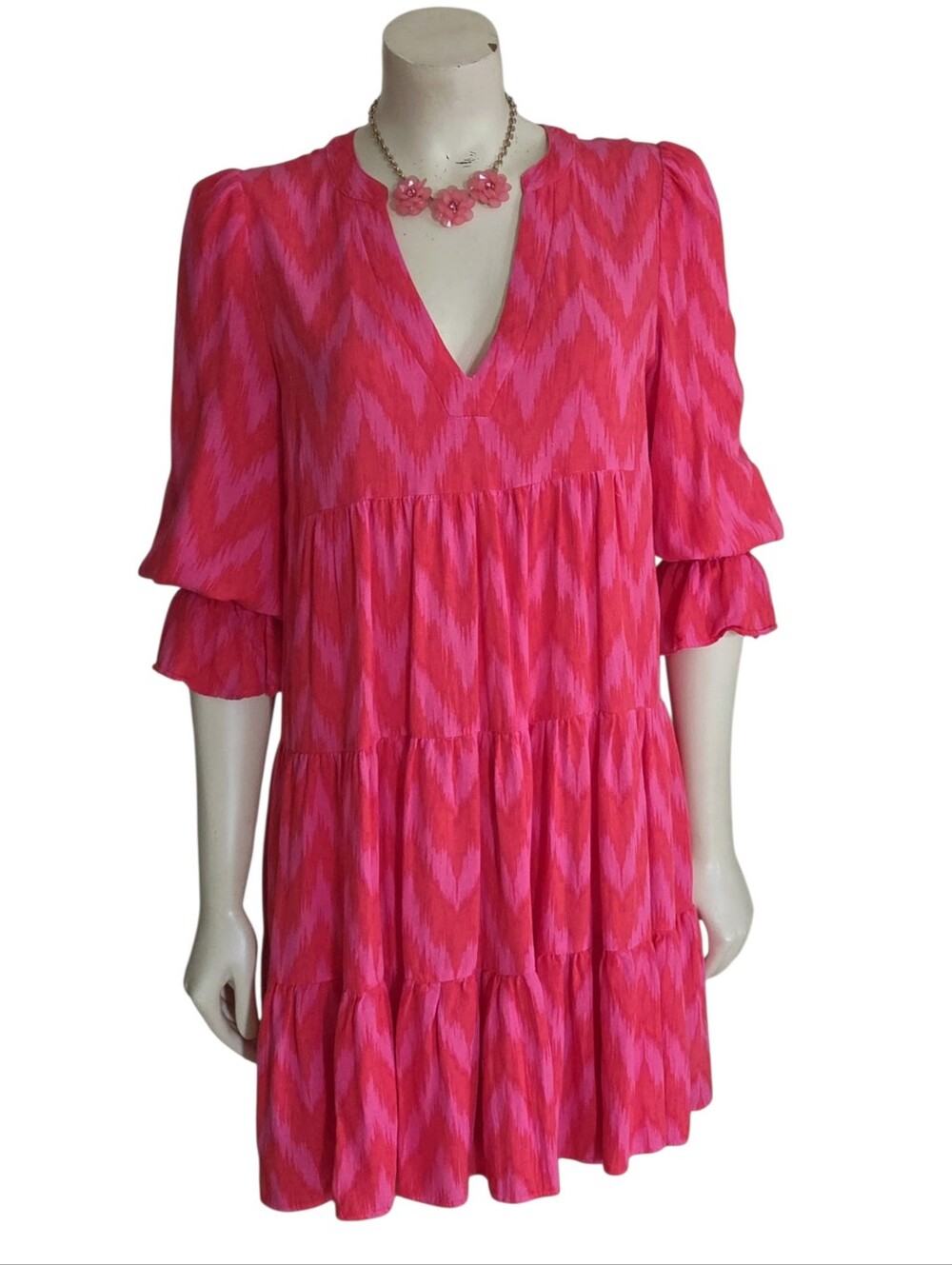 Tuckernut Pomander Place Ikat Kenzo Mini Dress Size Small